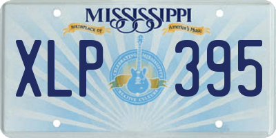 MS license plate XLP395
