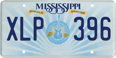 MS license plate XLP396