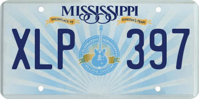 MS license plate XLP397