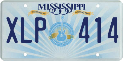 MS license plate XLP414