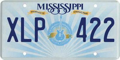 MS license plate XLP422