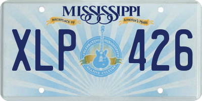 MS license plate XLP426