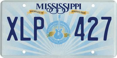MS license plate XLP427