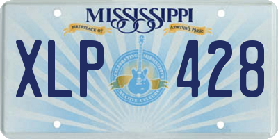 MS license plate XLP428
