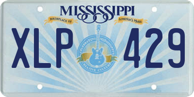 MS license plate XLP429