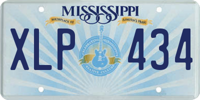 MS license plate XLP434
