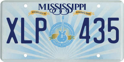 MS license plate XLP435