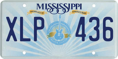 MS license plate XLP436
