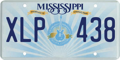MS license plate XLP438