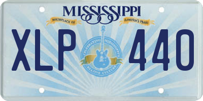 MS license plate XLP440
