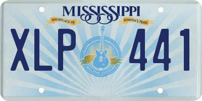 MS license plate XLP441