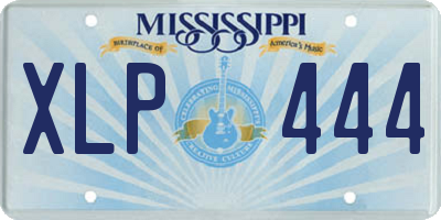 MS license plate XLP444