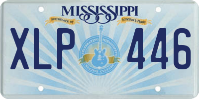 MS license plate XLP446