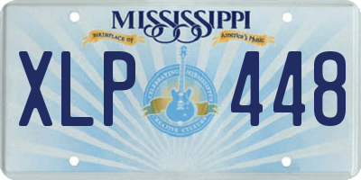 MS license plate XLP448