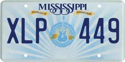 MS license plate XLP449