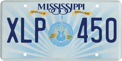 MS license plate XLP450