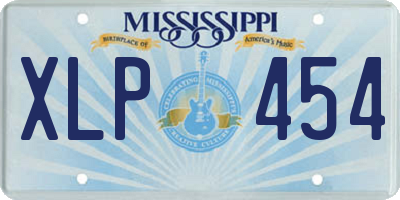 MS license plate XLP454