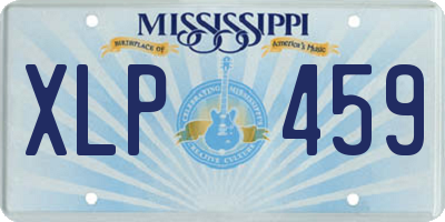 MS license plate XLP459