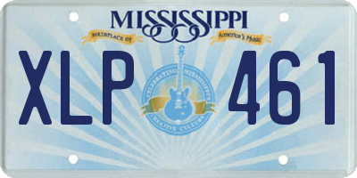 MS license plate XLP461