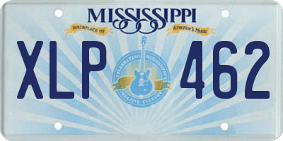 MS license plate XLP462
