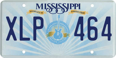 MS license plate XLP464