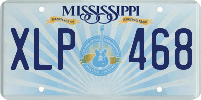 MS license plate XLP468