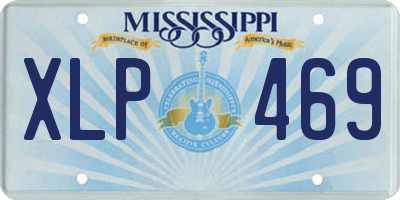 MS license plate XLP469