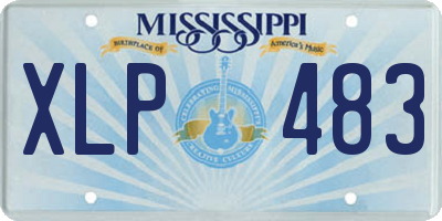 MS license plate XLP483