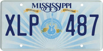 MS license plate XLP487
