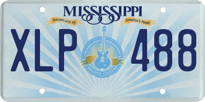 MS license plate XLP488