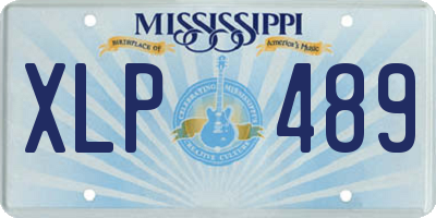 MS license plate XLP489