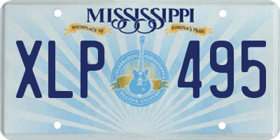 MS license plate XLP495