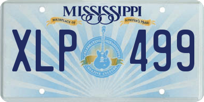 MS license plate XLP499