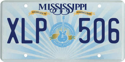MS license plate XLP506