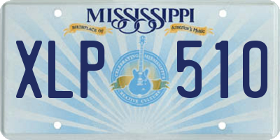 MS license plate XLP510