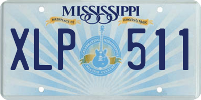 MS license plate XLP511