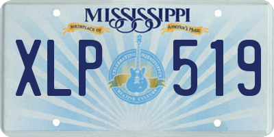 MS license plate XLP519