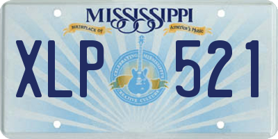 MS license plate XLP521