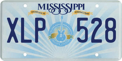 MS license plate XLP528