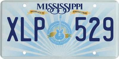 MS license plate XLP529