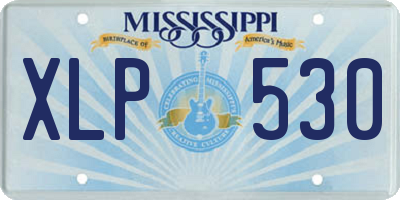 MS license plate XLP530