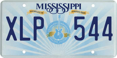 MS license plate XLP544