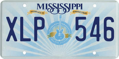 MS license plate XLP546