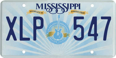 MS license plate XLP547