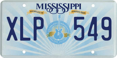 MS license plate XLP549