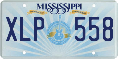 MS license plate XLP558