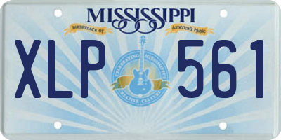 MS license plate XLP561