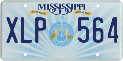 MS license plate XLP564