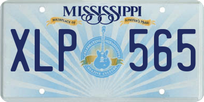 MS license plate XLP565