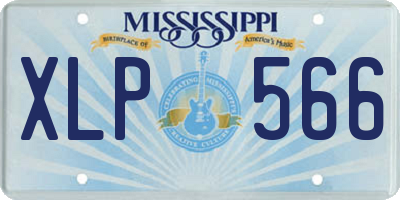 MS license plate XLP566